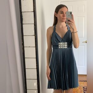 Jessica McClintock Vintage 90s Y2K Dress Short party dress open back prom event